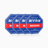 4PCS ANNKE 10" Heavy Duty 100% Aluminum Security Sign, Reflective & Fade Resistant Outdoor Surveillance Warning Sign for Home/Yard/Property Protection