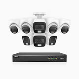 ADLK800 - 4K 8 Channel Dual Light Wired CCTV Security System with 4 Bullet & 4 Turret Cameras, Color & IR Night Vision, 3840x2160@20fps, F/1.6 Super Aperture, 4-In-1 Output Signal, IP67