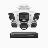 ADLK500 - 3K 8 Channel Wired Security System with 3 Bullet & 3 Turret Cameras, Color & IR Night Vision, 3072*1728 Resolution, f/1.2 Super Aperture, 4-in-1 Output Signal, Built-in Microphone, IP67