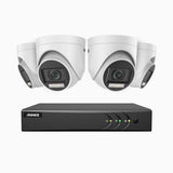 ADLK500 - 3K 8 Channel 4 Dual Light Cameras Wired Security System, Color & IR Night Vision, 3072*1728 Resolution, f/1.2 Super Aperture, 4-in-1 Output Signal, Built-in Microphone, IP67