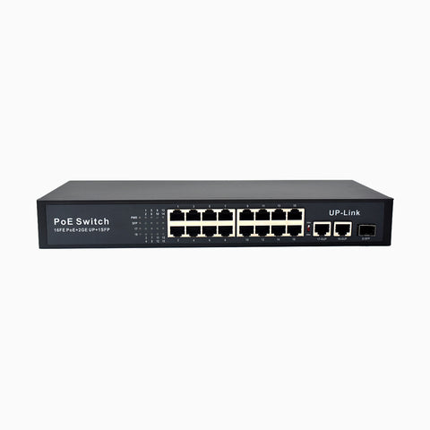 8-Port Gigabit Ethernet PoE Switch with Metal Casing, Desktop or Wall Mount