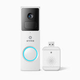 Whiffle - 1080P Full HD Wireless Doorbell Camera, 148° Field of View, 4800mAh Battery Powered, Motion Detection, Two-Way Audio, Cloud & TF Card Storage, Works with Alexa