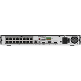 ANP1600 - 4K 16 Channel H.265+ PoE NVR, Max 160 Mbps Outgoing Bandwidth, 2CH 4K Decoding Capability, Supports IPC with Human & Vehicle, Perimeter Detection, Dual Hard Drive Bays