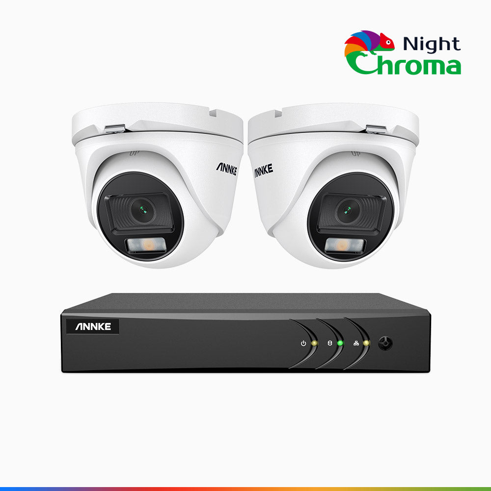 NAK200 8 Channel 8 Cameras Color Night Vision Wired CCTV System