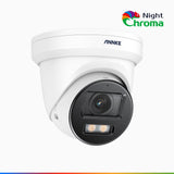 NightChroma<sup>TM</sup> NC800 - 4K Outdoor PoE Security Camera, Acme Color Night Vision, f/1.0 Super Aperture (0.0005 Lux), Human & Vehicle Detection, Intelligent Behavior Analysis, Built-in Microphone